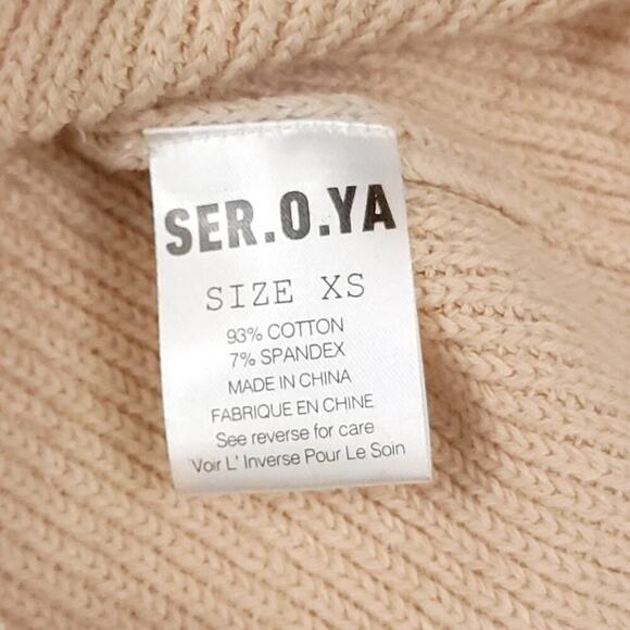 Ser.o.ya Alora Mini Skirt in Cappuccino Distressed Ripped - Picture 7 of 10